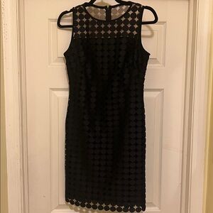 Ralph Lauren Black Textured Dress size 4 Sleeveless